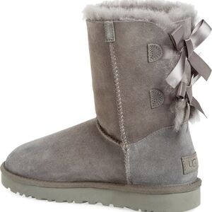 *UGG Women's Gray Bailey Bow Boots